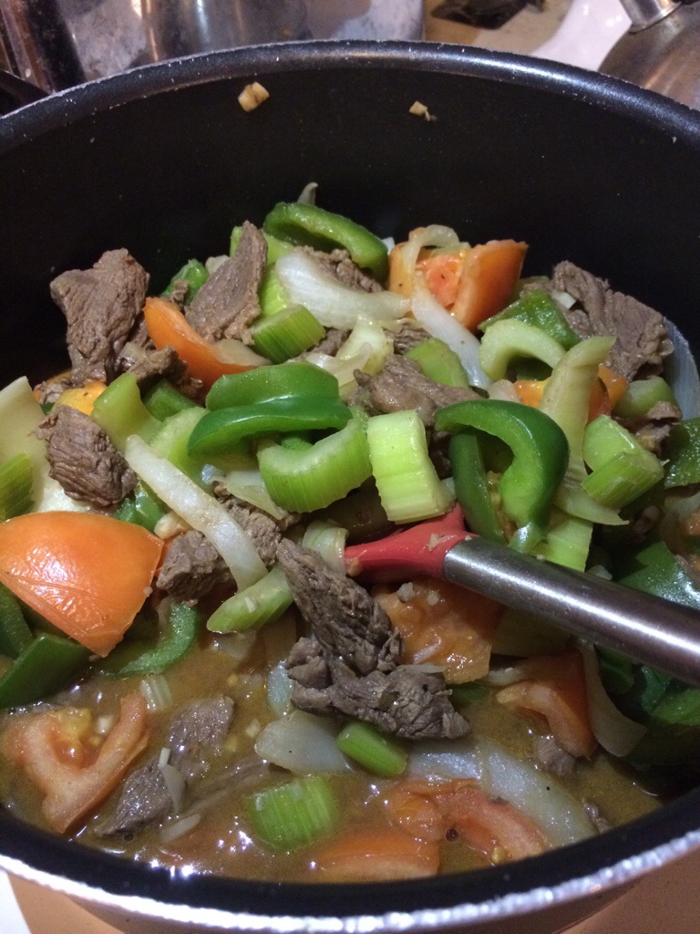 Chopped steak (Stir fry) recipe